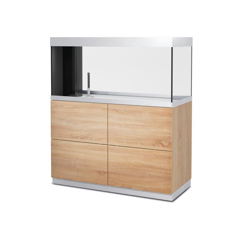 Acvariu cu stand HighLine room divider optiwhite 300 stejar - imagine 4